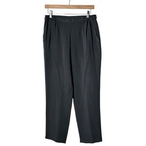 Fridaze Gray Linen High Waist Pull On Pants Women’s Medium Minimalist